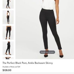 SPANX perfect black pant ankle backseam skinny
